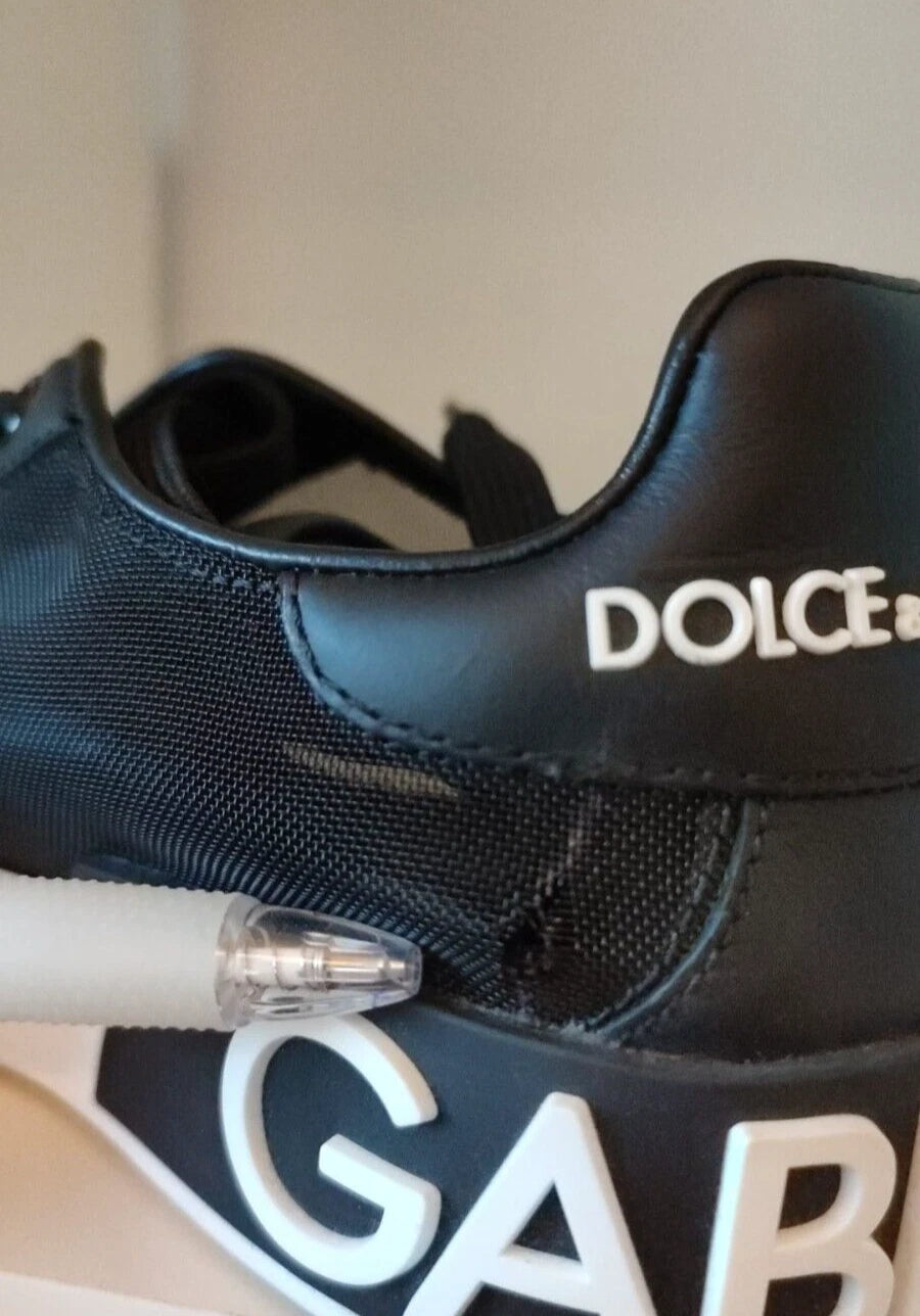 Zapatillas Dolce & Gabbana Portofino de Piel de Becerro Negra