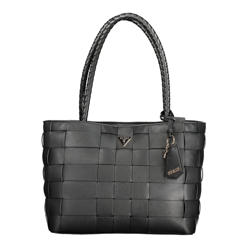 Guess Jeans Black Polyethylene Handbag