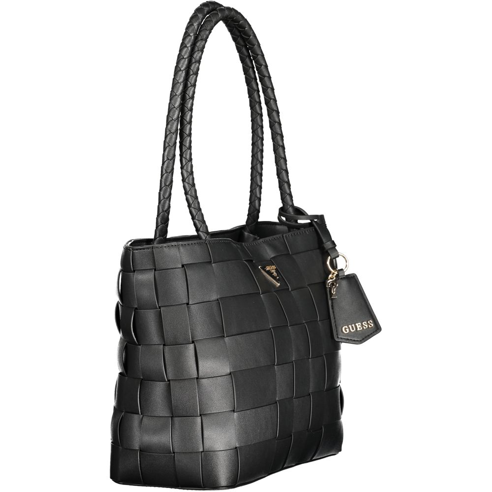 Guess Jeans Black Polyethylene Handbag