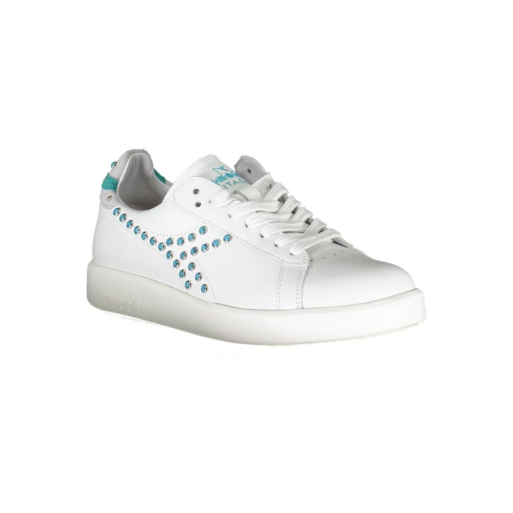Diadora White Fabric Sneaker