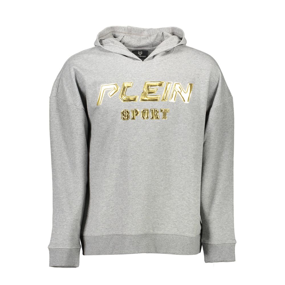 Plein Sport Gray Cotton Sweater