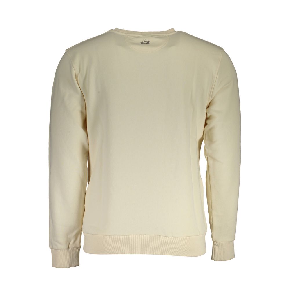 La Martina White Cotton Sweater