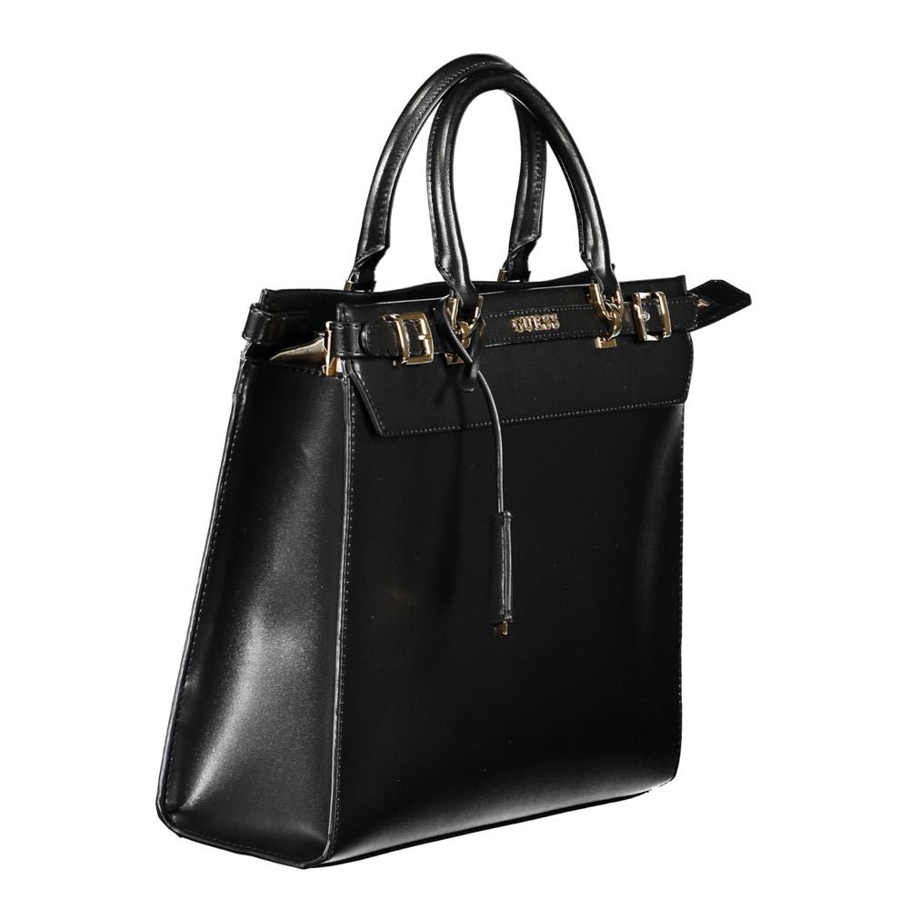 Bolso de mano Guess Jeans negro de polietileno