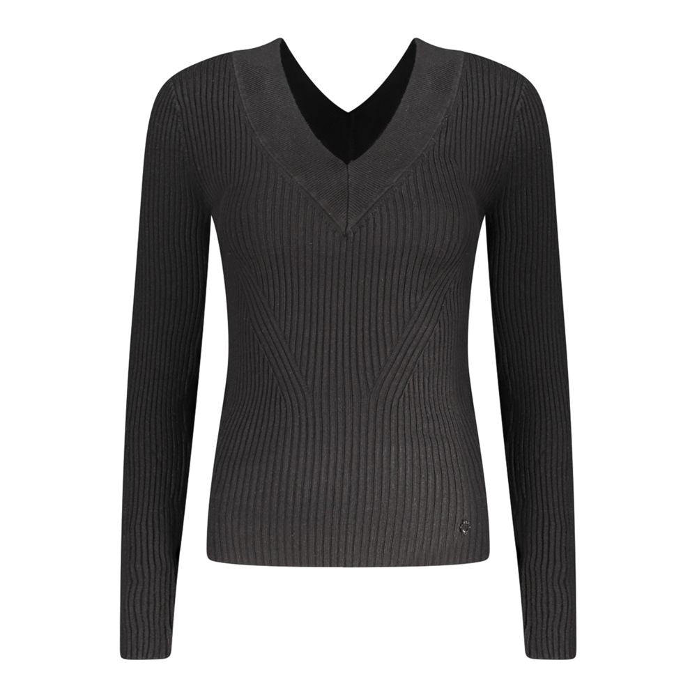 Guess Jeans Black Viscose Sweater