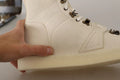 Botines Dolce & Gabbana de cuero blanco con cordones para hombre