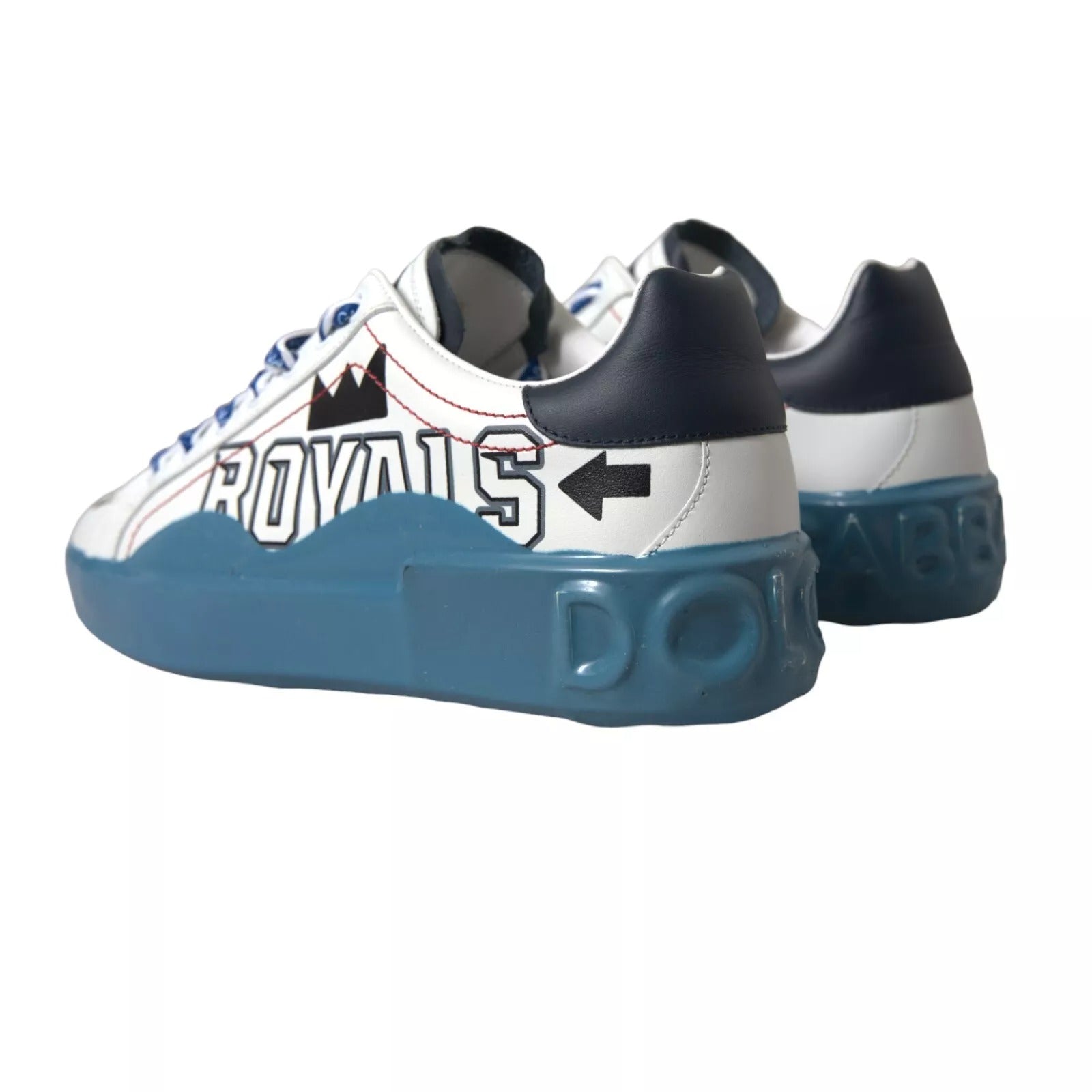 Zapatillas Portofino Melt estampadas azules y blancas de Dolce & Gabbana