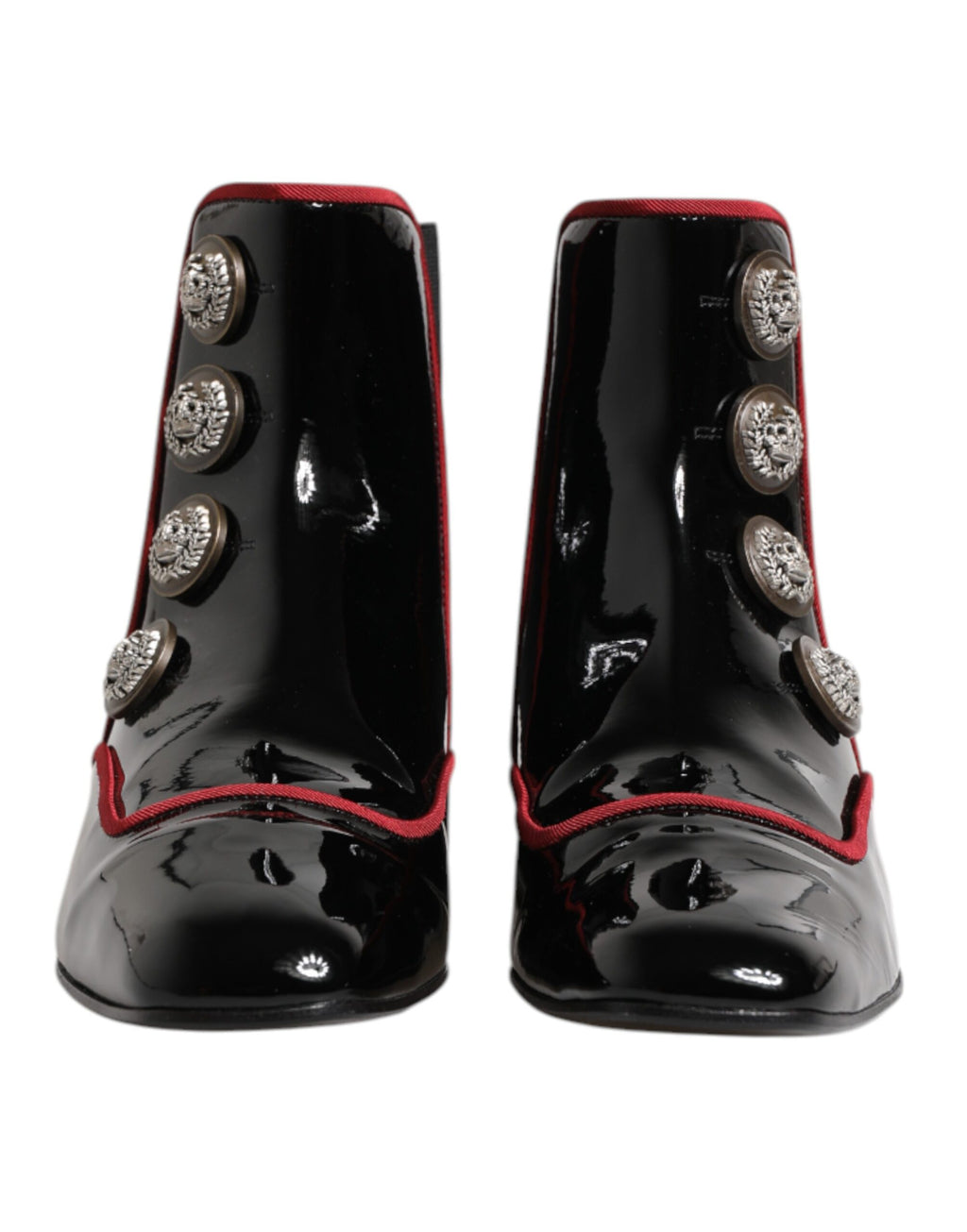 Dolce & Gabbana Black Jackie Buttoned Chelsea Boots Shoes