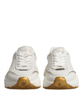 Dolce & Gabbana White Gold Daymaster Low Top Sneakers Shoes