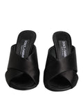 Dolce & Gabbana Black Keira Baroque High Heel Sandals Shoes