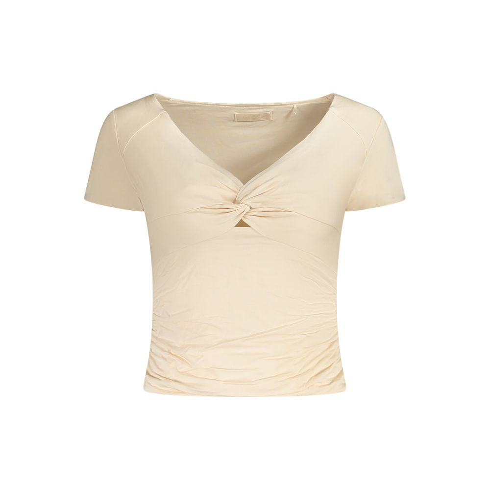 Guess Jeans Pink Modal Tops & T-Shirt