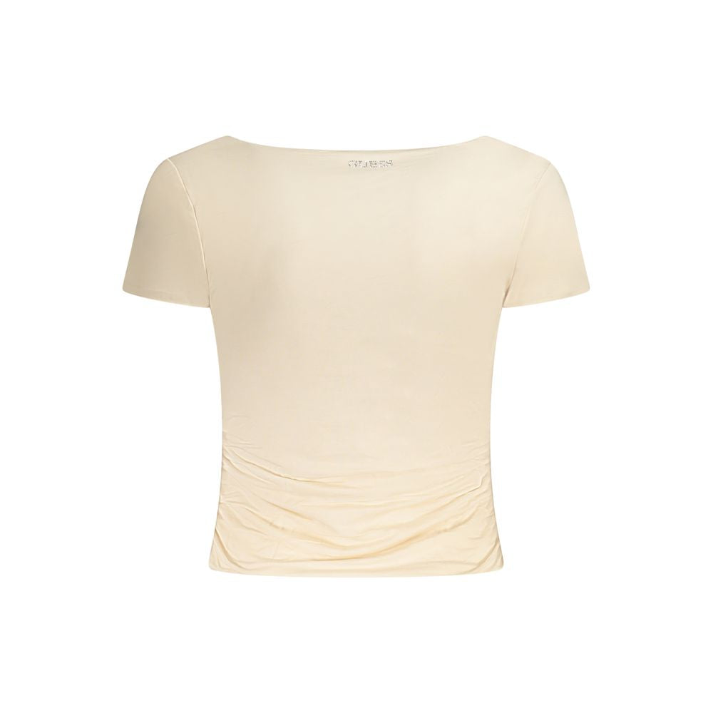 Guess Jeans Pink Modal Tops & T-Shirt