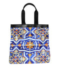 Dolce & Gabbana Multicolor Maiolica Print Tote Shoulder Strap Bag