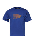 Dolce & Gabbana Blue Logo Graphic Cotton Crew Neck T-shirt