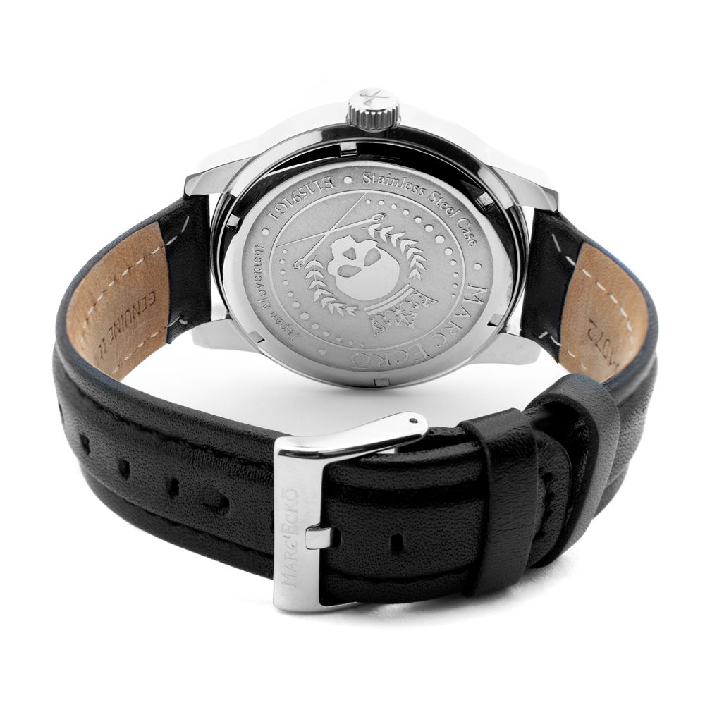 Marc Ecko Black Leather Watch