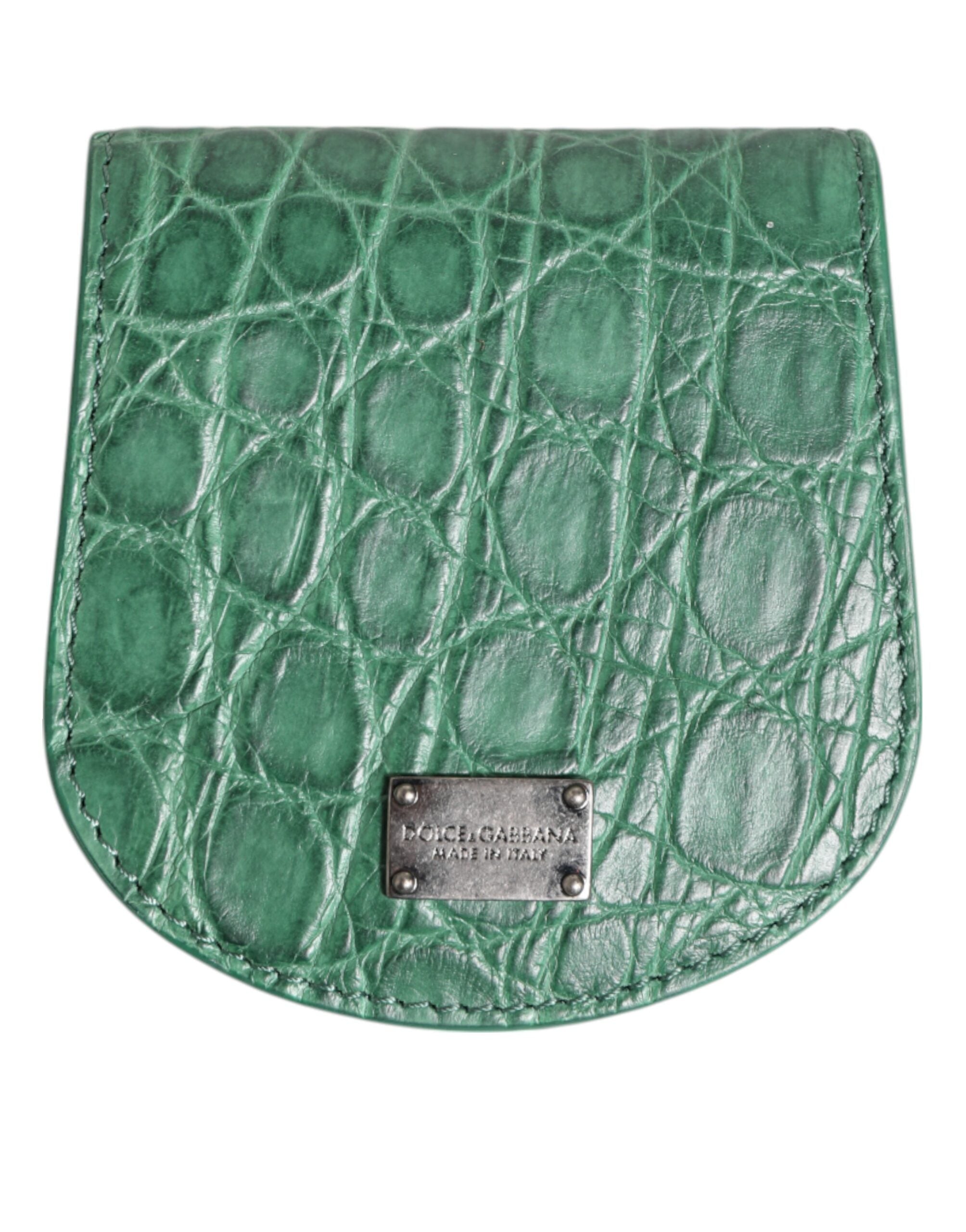 Dolce & Gabbana Exquisite Exotic Skin Coin Case Wallet