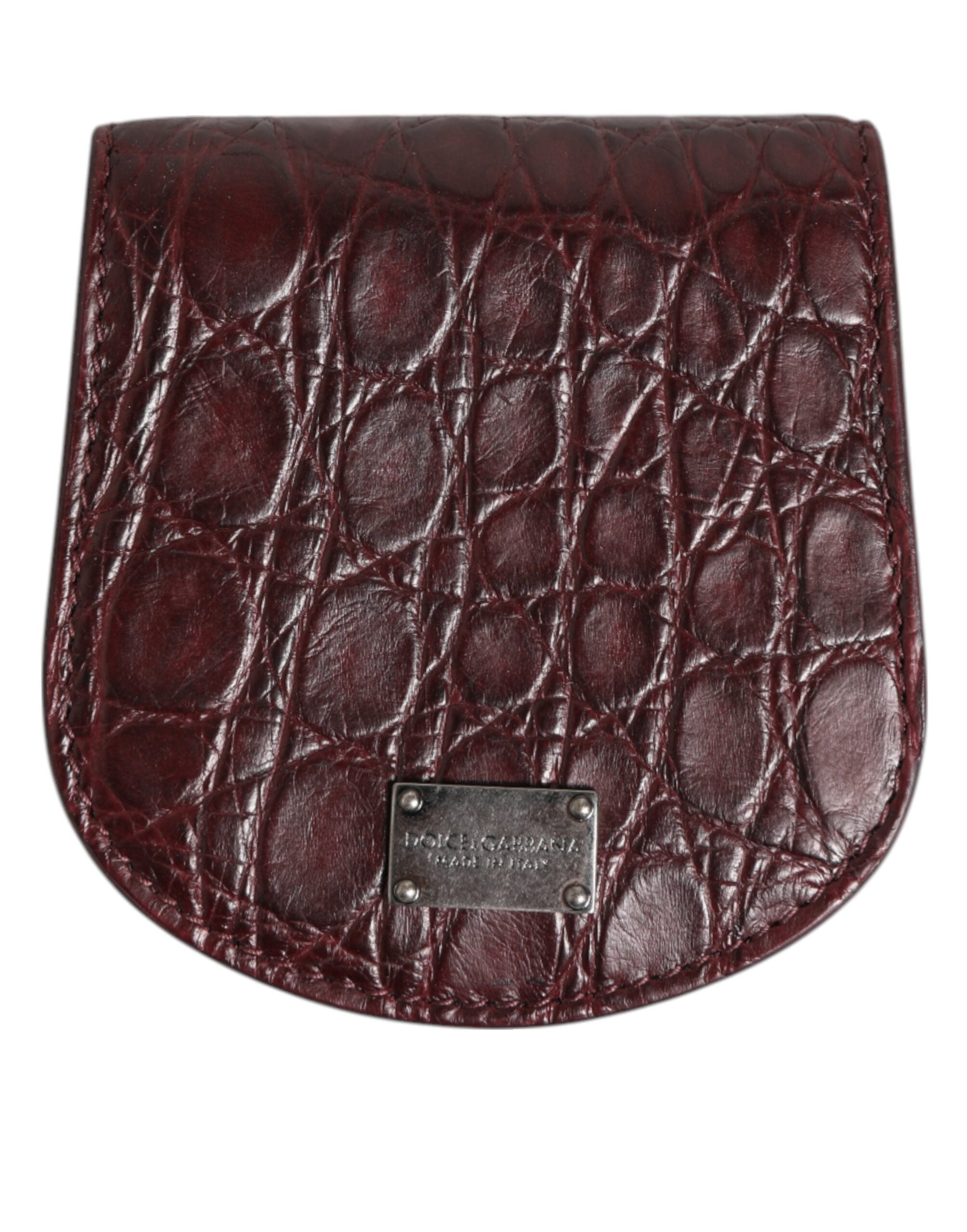 Dolce & Gabbana Exquisite Exotic Skin Coin Case Wallet
