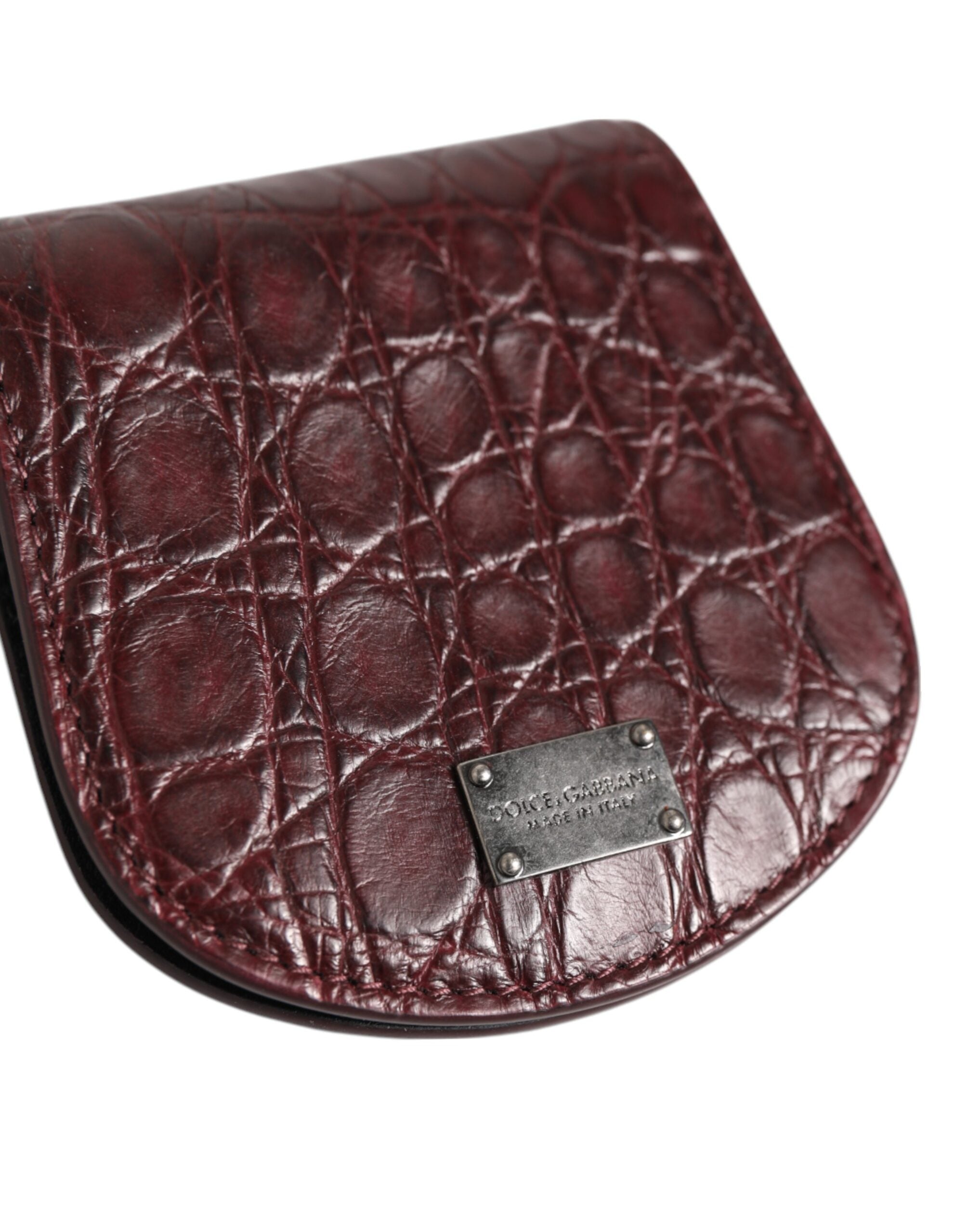 Dolce & Gabbana Exquisite Exotic Skin Coin Case Wallet