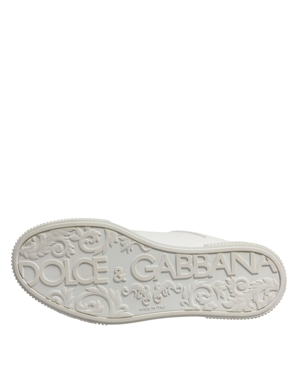 Zapatillas Dolce & Gabbana Miami Bajas de Cuero Blancas
