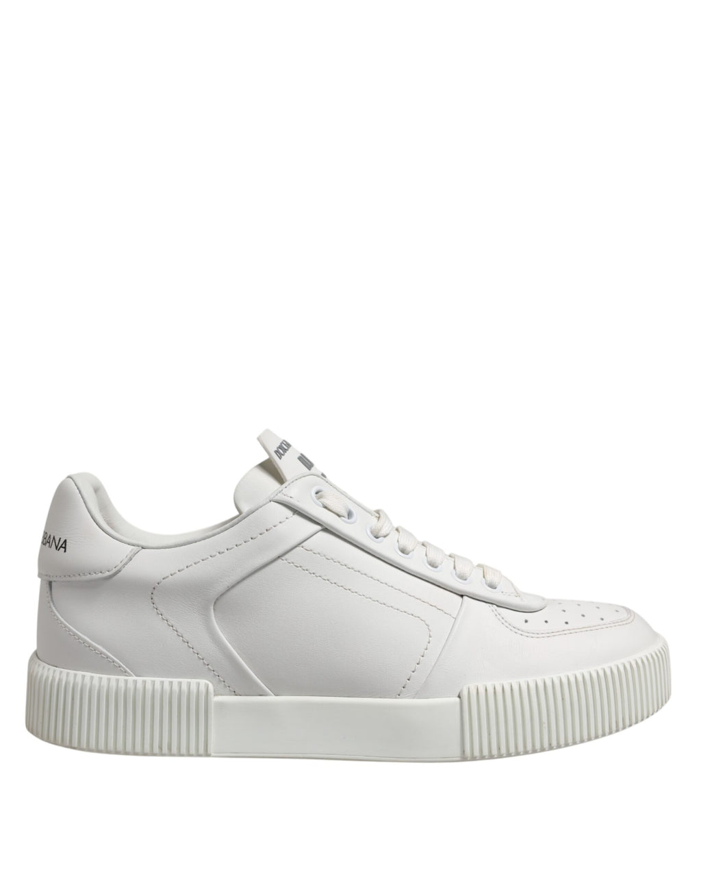 Zapatillas Dolce & Gabbana Miami Bajas de Cuero Blancas