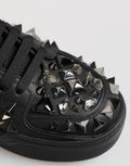 Zapatillas Bajas Negras de Cuero con Tachuelas Dolce & Gabbana