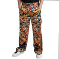Dolce & Gabbana Multicolor Marble Print Satin Trouser Pants