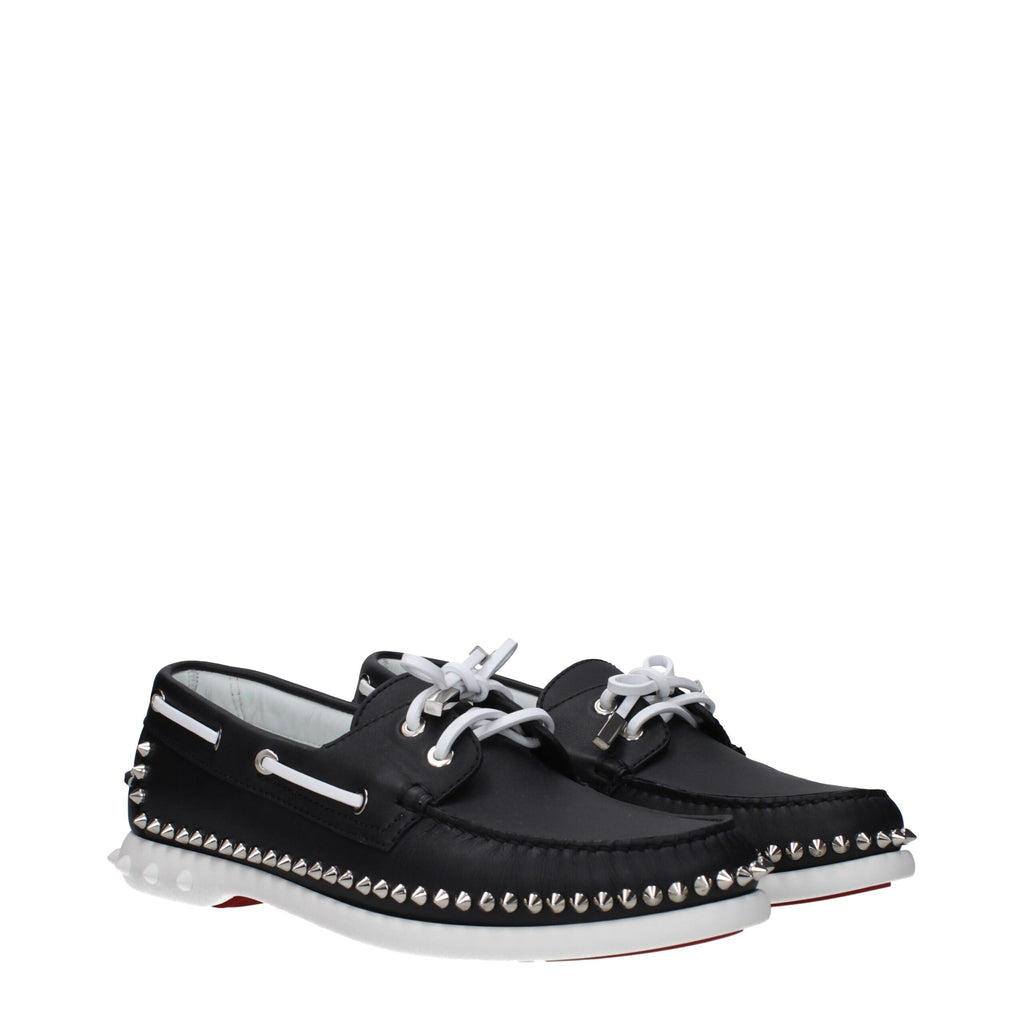 Christian Louboutin Black Leather Loafer