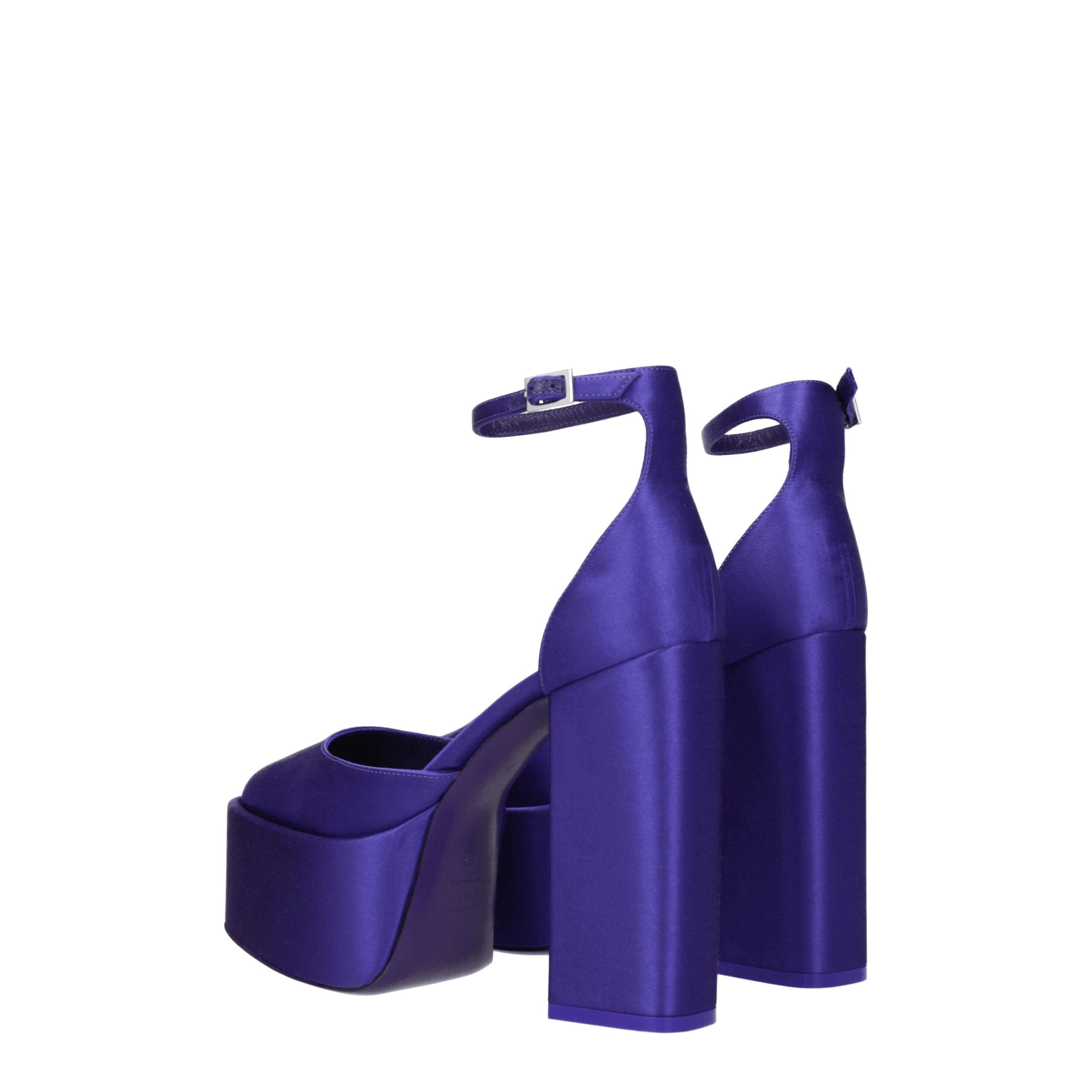 Paris Texas Purple Satin Sandal