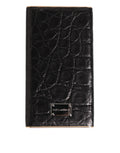 Dolce & Gabbana Black Leather Embossed Skin 3000mAh Power Bank Charger USB
