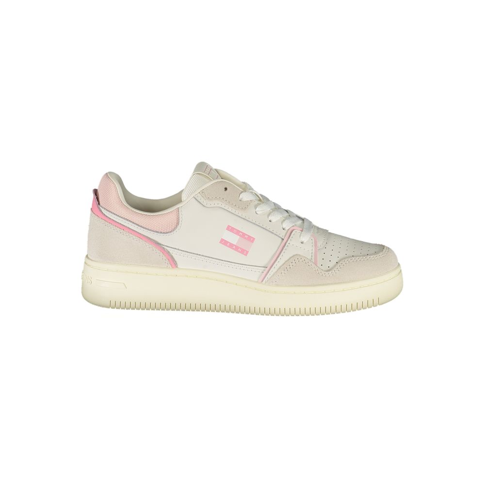 Tommy Hilfiger White Polyester Sneaker
