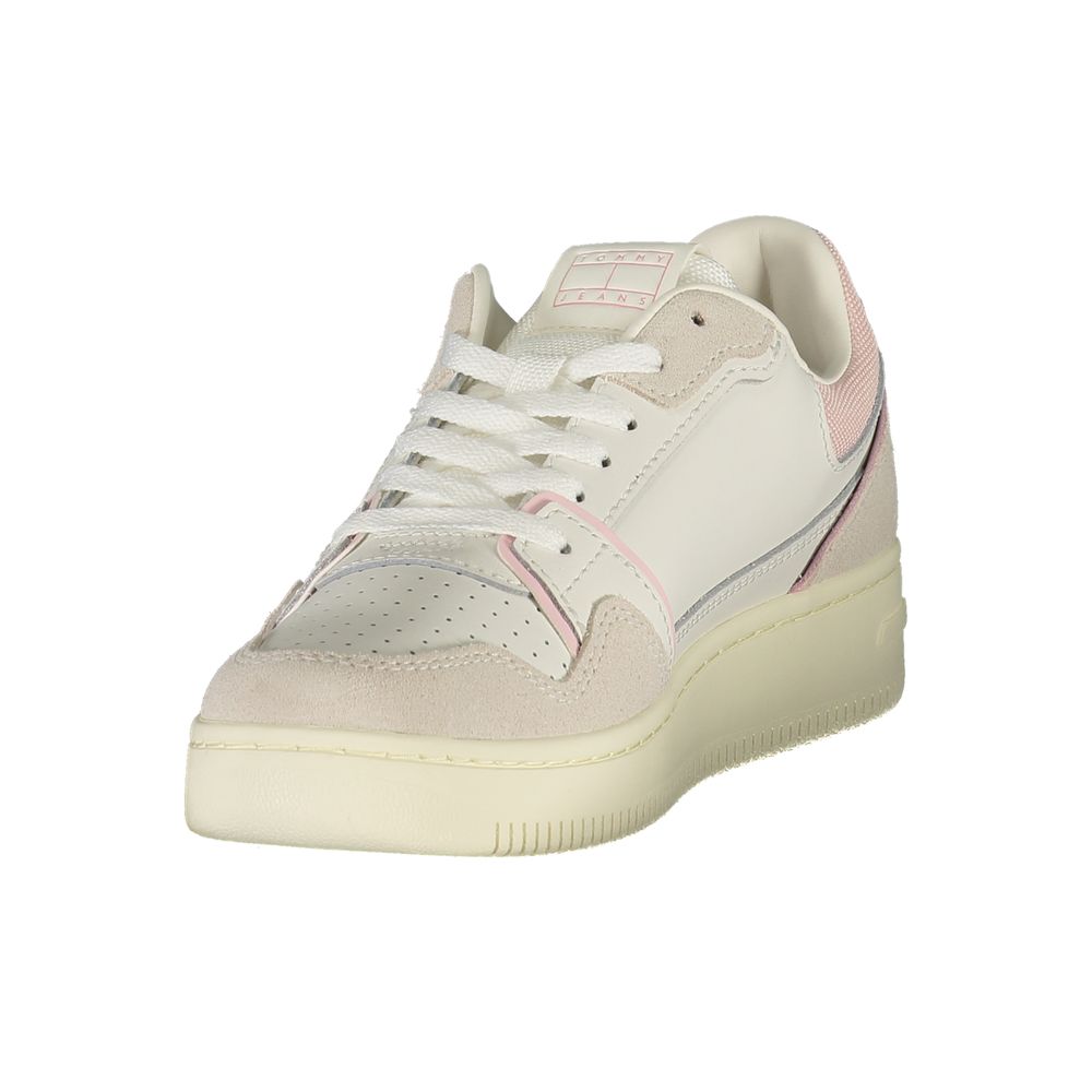 Tommy Hilfiger White Polyester Sneaker