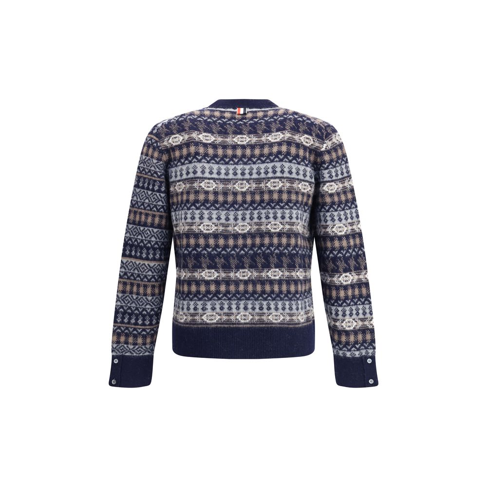 Thom Browne FUN MIX FAIRISLE FLOAT JACQUARD RELAXED