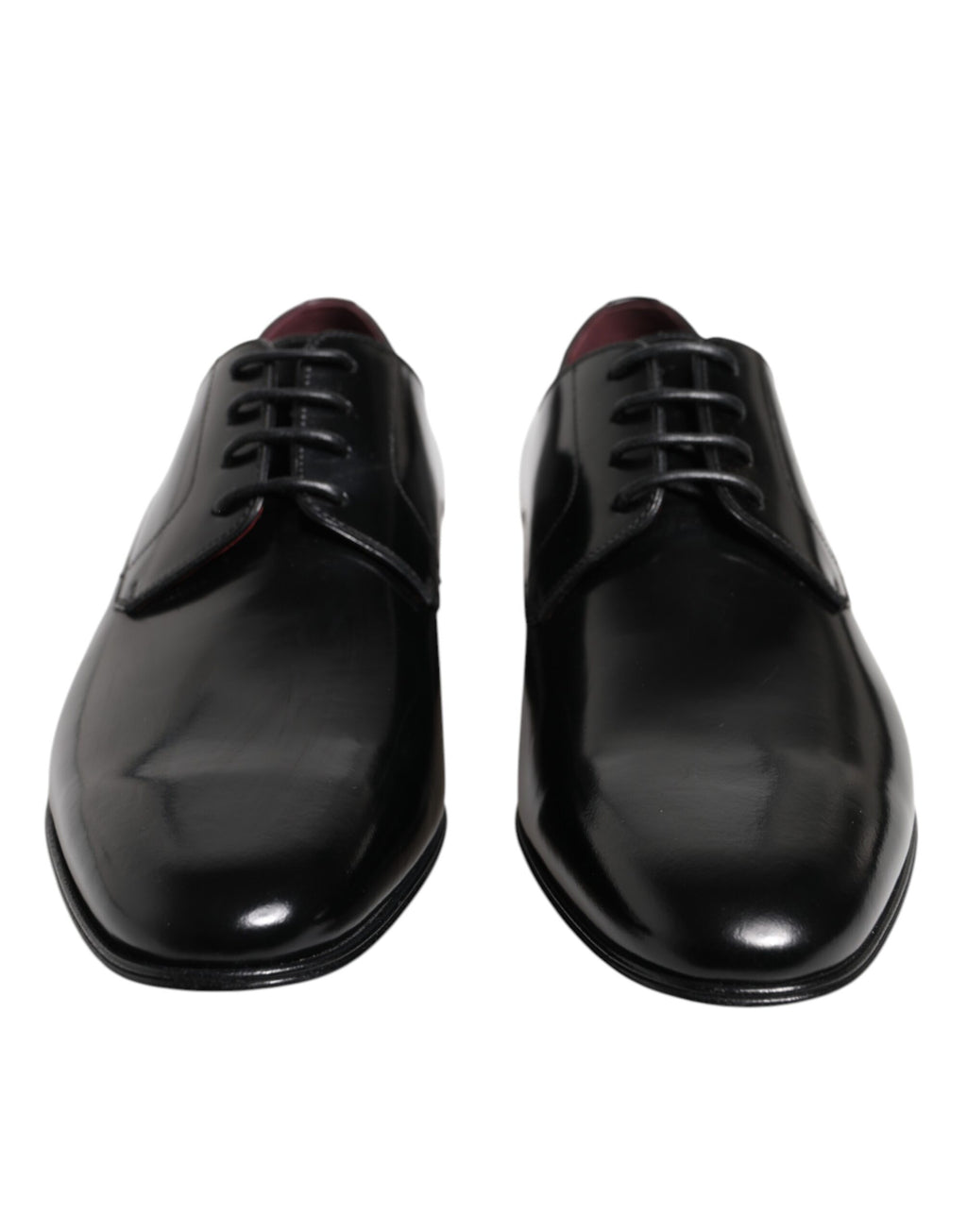 Dolce & Gabbana Men Dress Black Calfskin Leather Derby Shoes