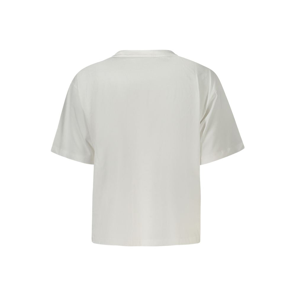 Guess Jeans White Cotton Tops & T-Shirt
