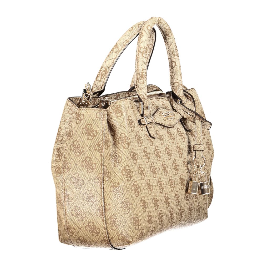 Guess Jeans Beige Polyethylene Handbag