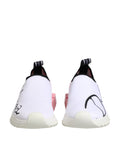 Dolce & Gabbana White Pink Low Top Sorrento Sneakers Shoes