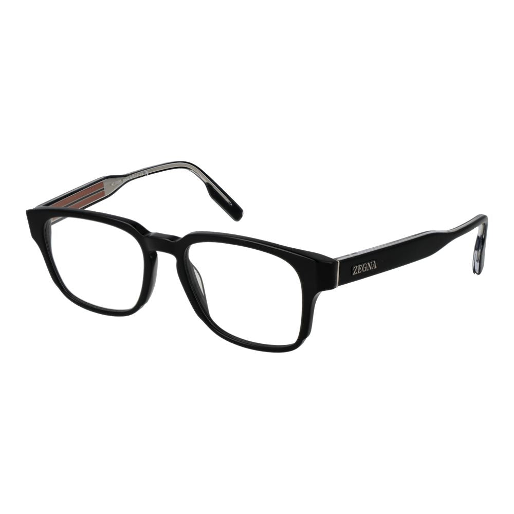 Monturas de Gafas Ópticas Ermenegildo Zegna Negras para Hombre