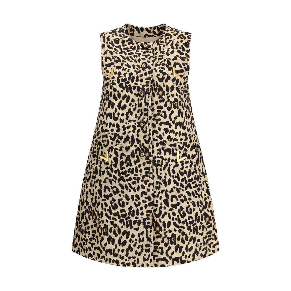 Valentino Leopard-print long Vest