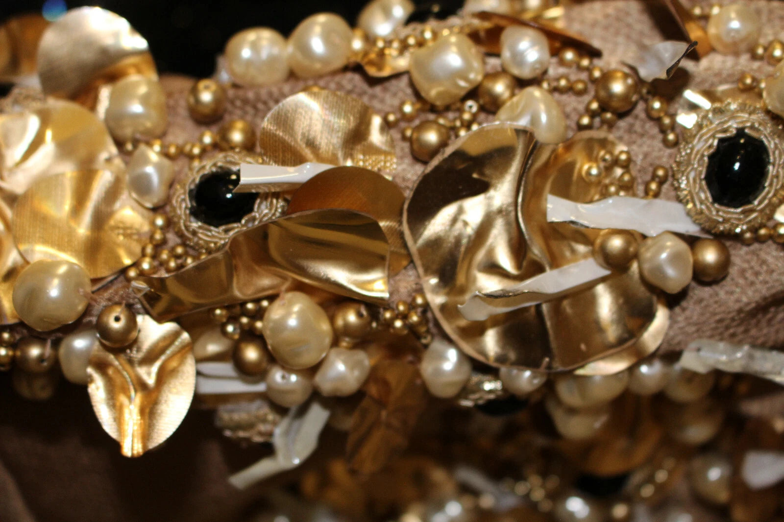 Blusa de cristal de pasarela Dolce & Gabbana Gold, PIEZA ESPECIAL