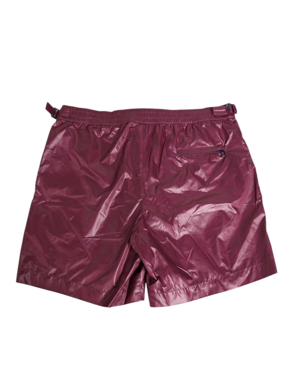 Dolce & Gabbana Burgundy Polyester Logo Embossed Crest Swimwear