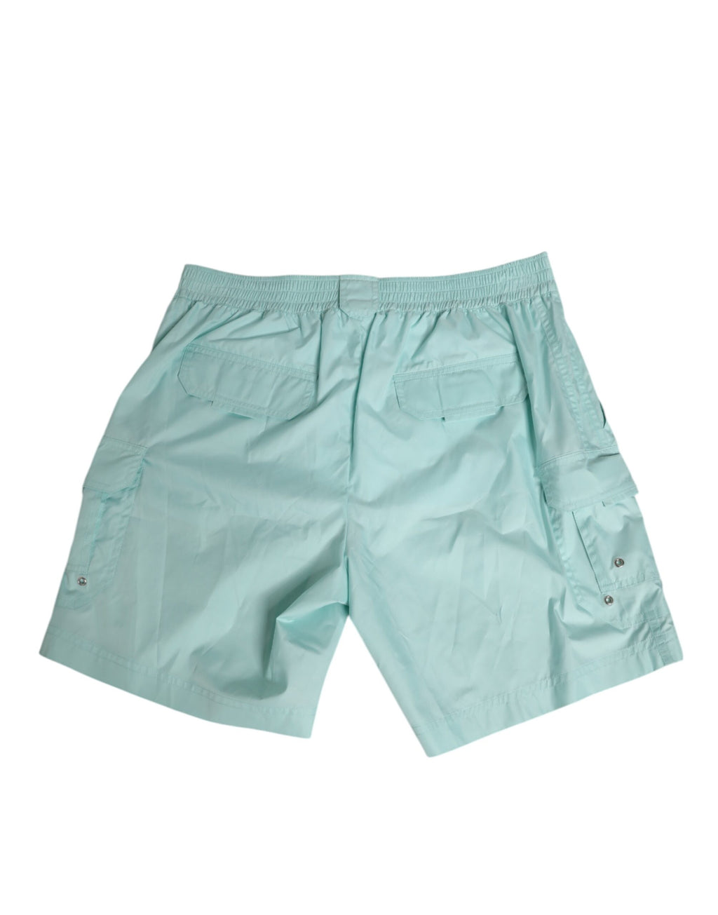 Dolce & Gabbana Aqua Blue Polyester Beachwear Men Shorts Swimwear