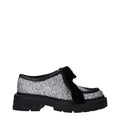 Jimmy Choo Gray Plastic Slip-On Loafers