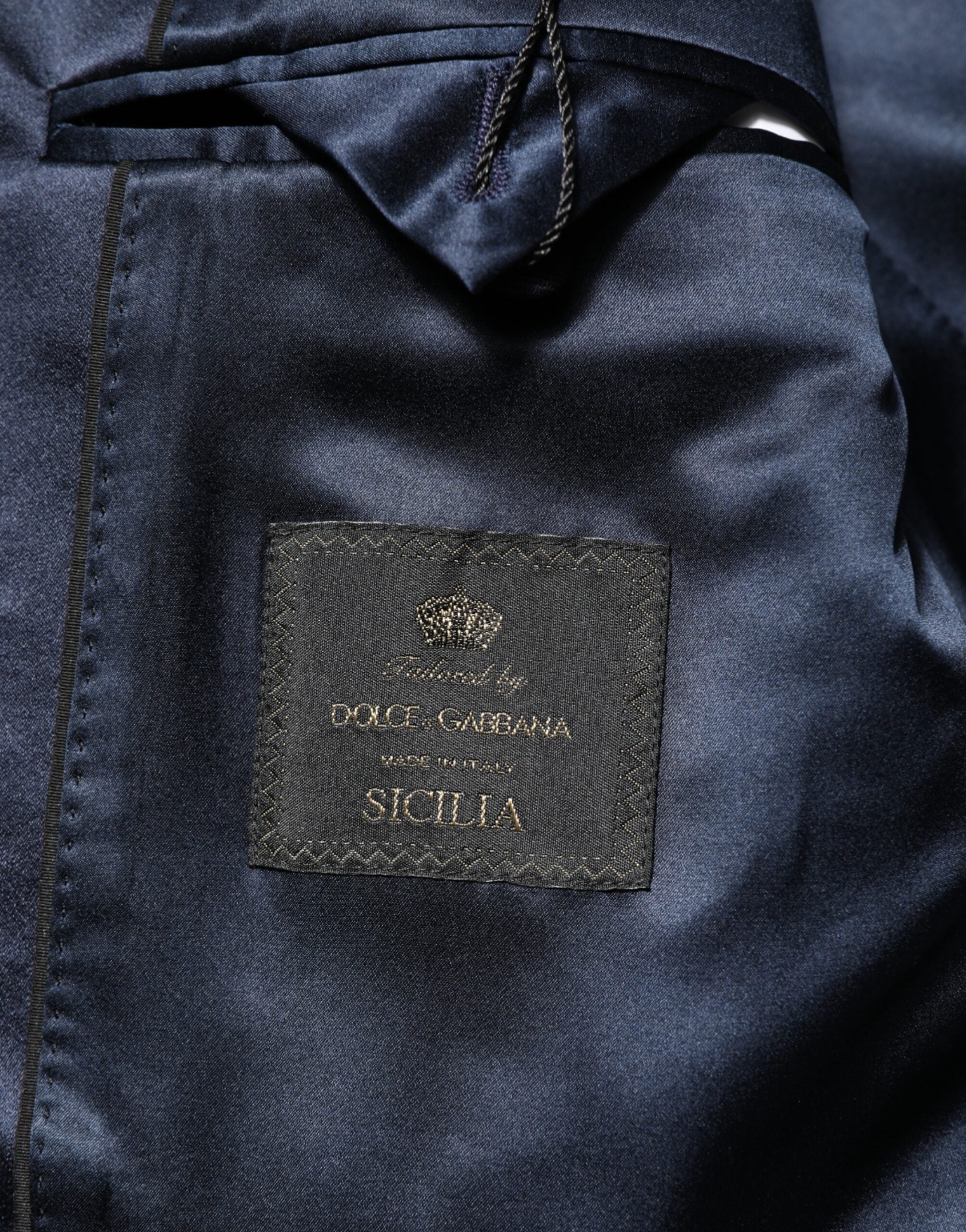 Dolce & Gabbana Black 3 Piece Wool Silk Blend Suit SICILIA