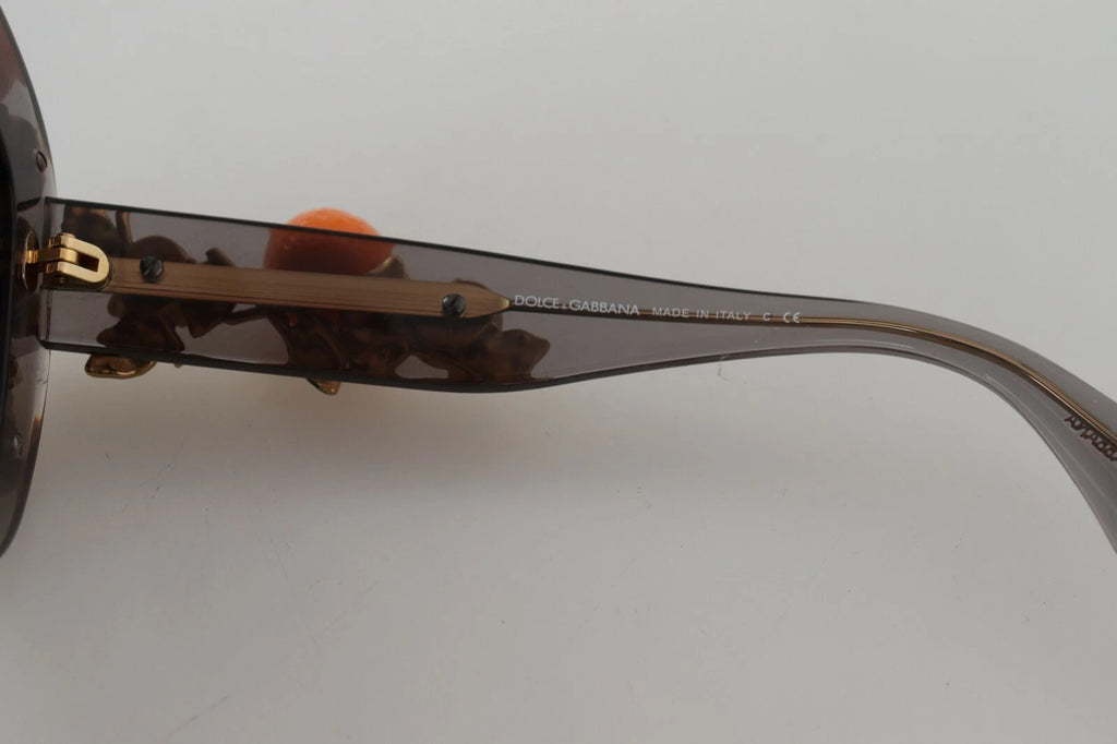 Gafas de Sol Dolce & Gabbana DG4283B Acetato Cristales Apliques Naranja