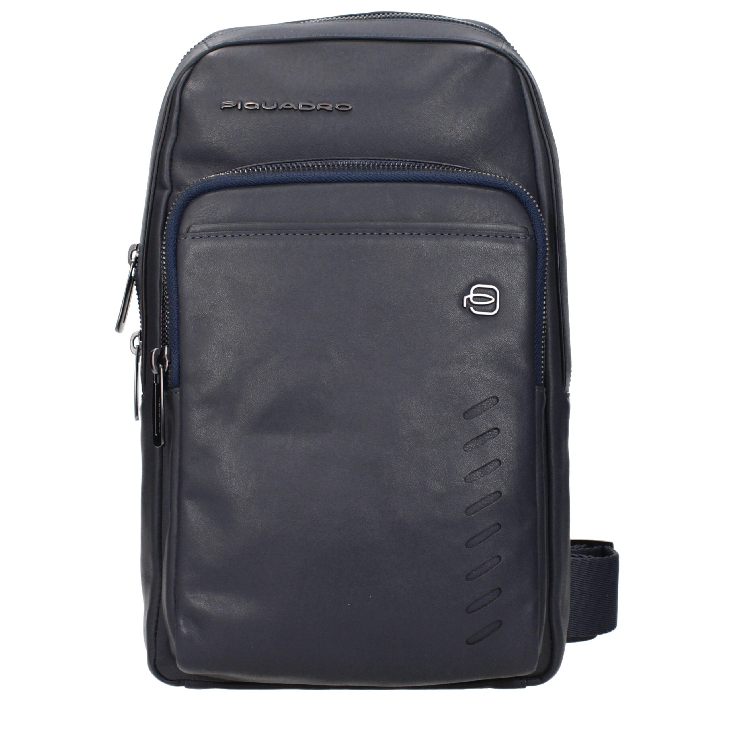 Piquadro Blue Leather Crossbody Bags