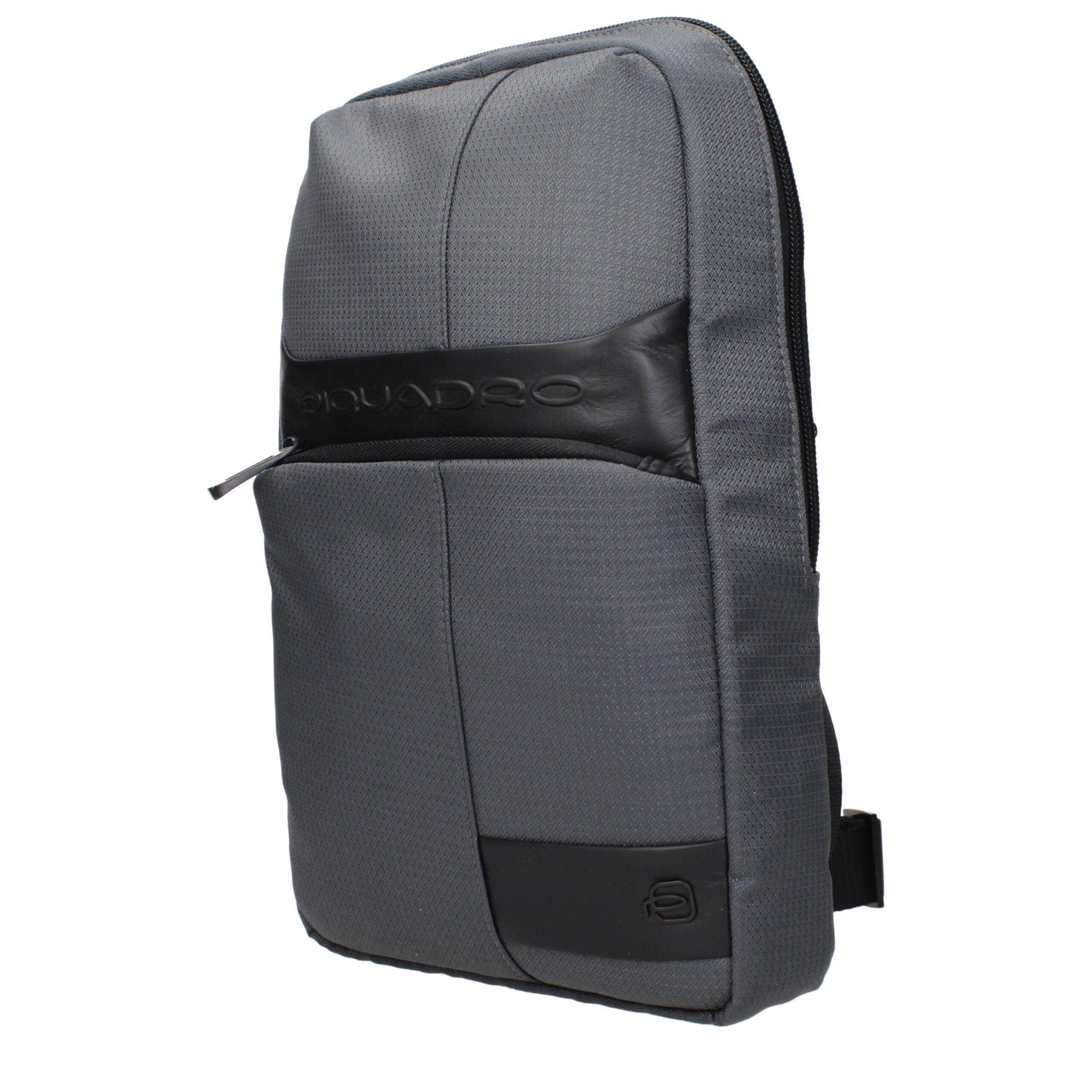 Piquadro Gray Fabric Crossbody Bags