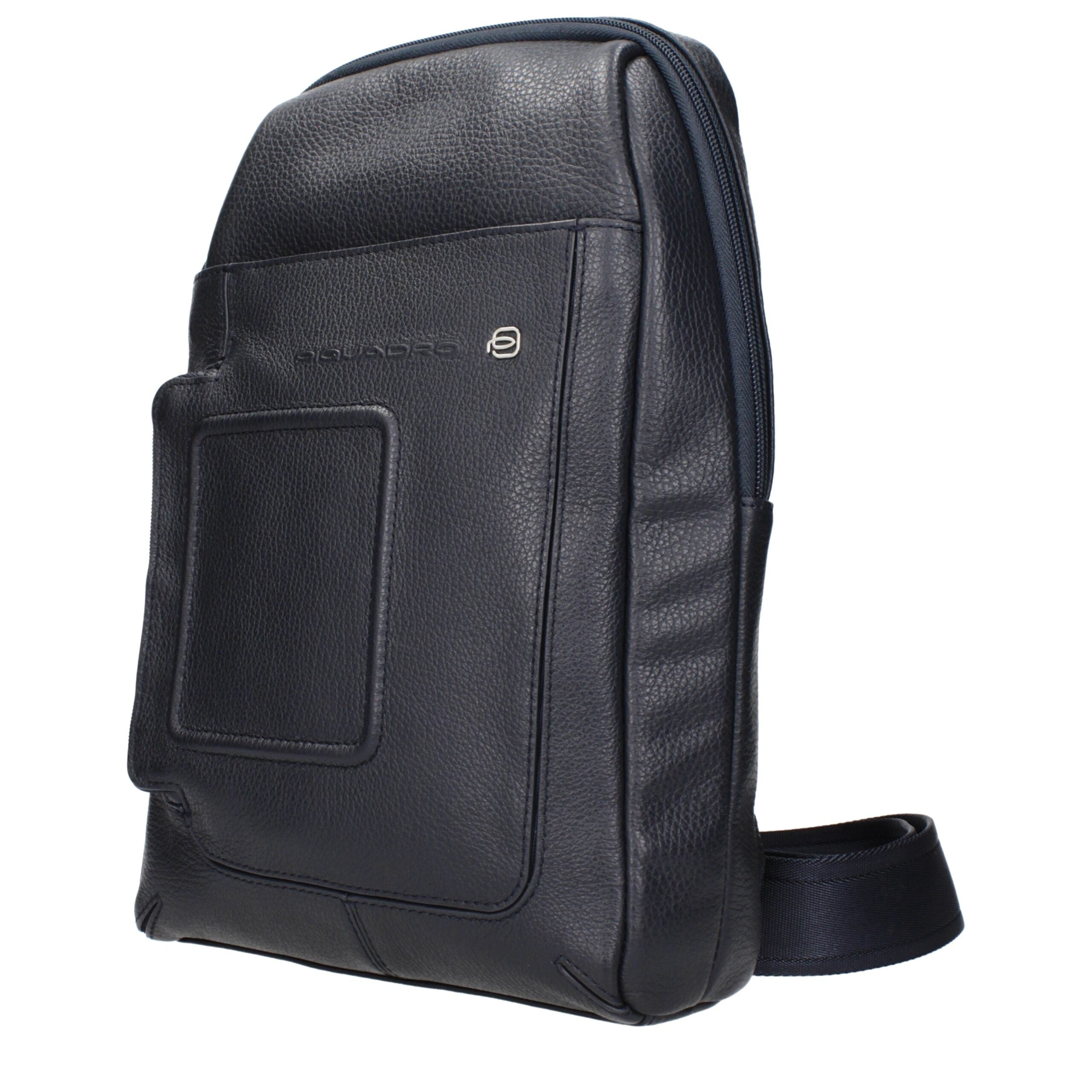 Piquadro Blue Leather Crossbody Bags