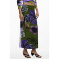 Desigual Green Polyester Skirt