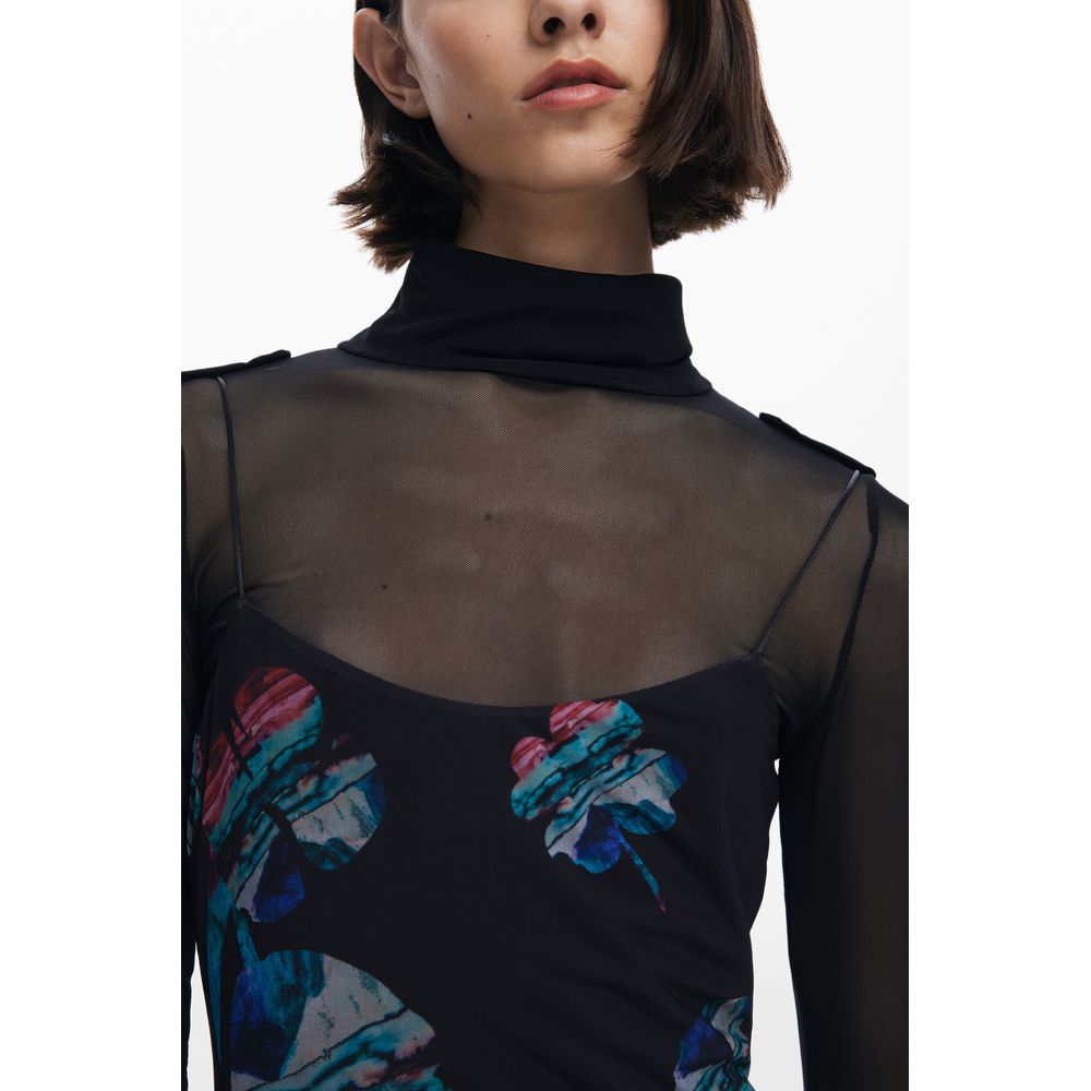 Desigual Black Polyester Dress