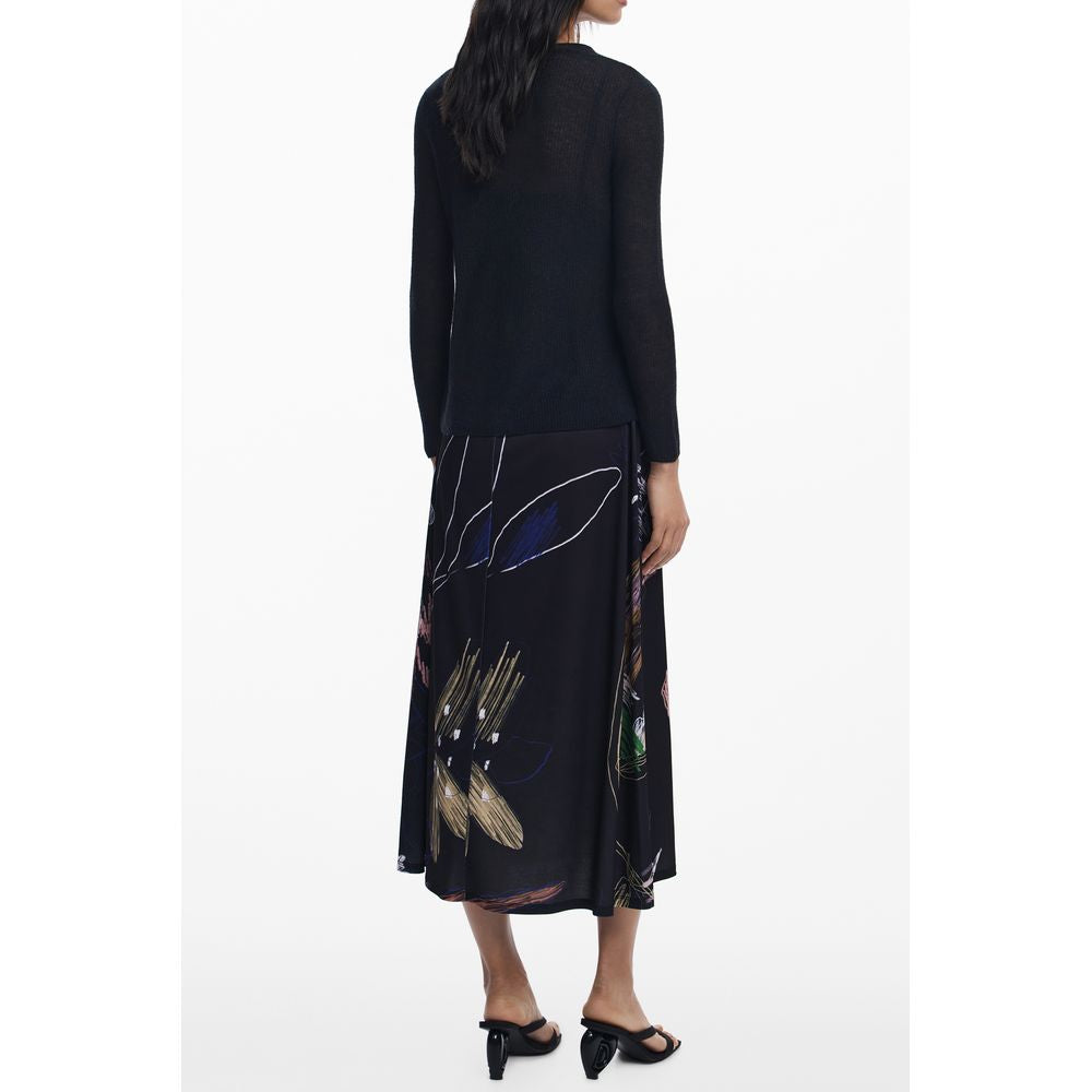 Desigual Black Polyester Dress