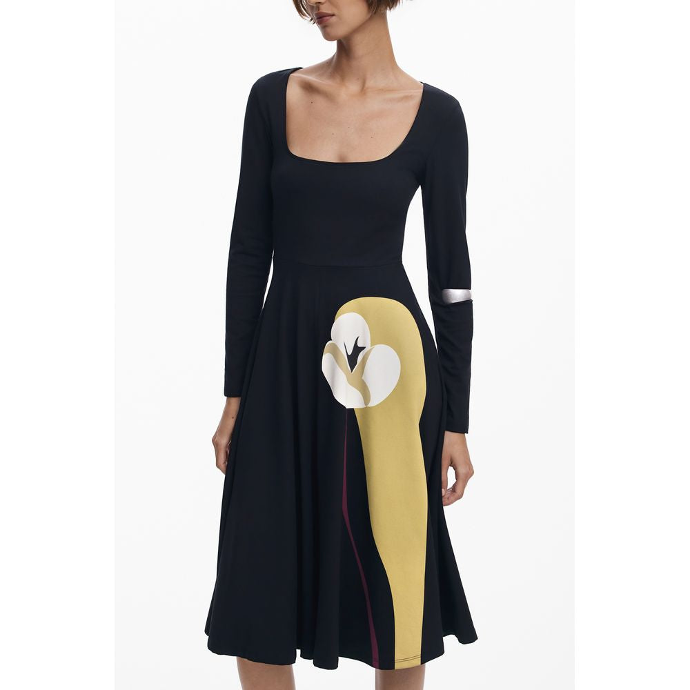 Desigual Black Cotton Dress